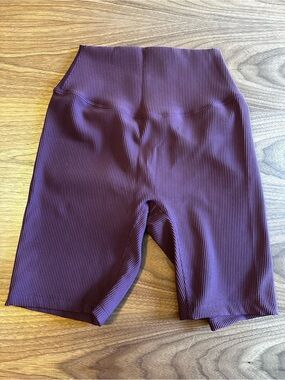 Tier Activewear Core Short High-Waist Ribbed Workout Shorts — Fig